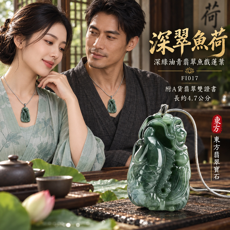 翡翠魚項鍊玉珮|年年有餘・富足圓滿・吉祥順遂|天然A貨翡翠・緬甸玉・油青種・深綠|魚戲蓮葉、連年有魚|魚玉珮・魚玉墜・魚吊墜・魚項鍊|FI017|客製化訂做魚玉珮、魚玉墜、魚吊墜、魚項鍊|附A貨翡翠雙證書 翡翠魚項鍊玉珮|年年有餘・富足圓滿・吉祥順遂|天然A貨翡翠・緬甸玉・油青種・深綠|魚戲蓮葉、連年有魚|魚玉珮・魚玉墜・魚吊墜・魚項鍊|FI017|客製化訂做魚玉珮、魚玉墜、魚吊墜、魚項鍊|附A貨翡翠雙證書