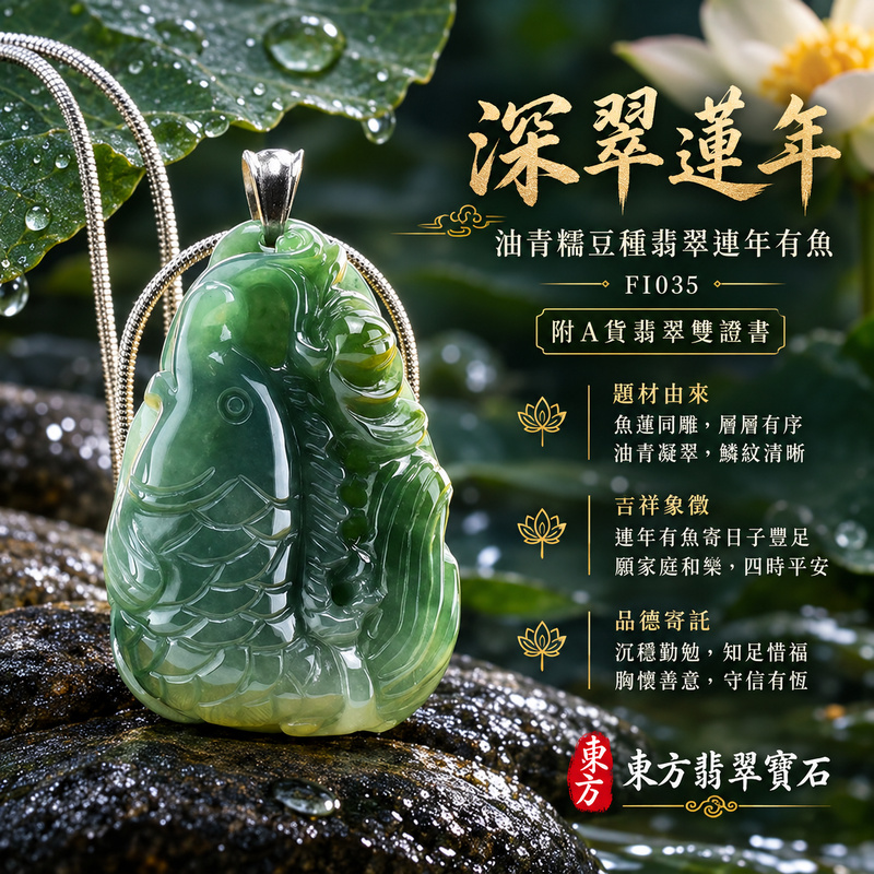 已售出可訂做|翡翠魚項鍊玉珮|年年有餘・富足圓滿・吉祥順遂|天然A貨翡翠・緬甸玉・糯豆種・油青|連年有魚|魚玉珮・魚玉墜・魚吊墜・魚項鍊|FI035|客製化訂做魚玉珮、魚玉墜、魚吊墜、魚項鍊|附A貨翡翠雙證書 已售出可訂做|翡翠魚項鍊玉珮|年年有餘・富足圓滿・吉祥順遂|天然A貨翡翠・緬甸玉・糯豆種・油青|連年有魚|魚玉珮・魚玉墜・魚吊墜・魚項鍊|FI035|客製化訂做魚玉珮、魚玉墜、魚吊墜、魚項鍊|附A貨翡翠雙證書