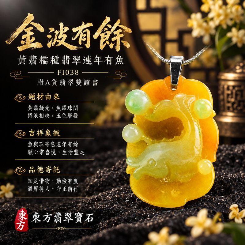 已售出可訂做|翡翠魚項鍊玉珮|年年有餘・富足圓滿・吉祥順遂|天然A貨翡翠・緬甸玉・糯種・黃翡|連年有魚、一葉致富|魚玉珮・魚玉墜・魚吊墜・魚項鍊|FI038|客製化訂做魚玉珮、魚玉墜、魚吊墜、魚項鍊|附A貨翡翠雙證書 已售出可訂做|翡翠魚項鍊玉珮|年年有餘・富足圓滿・吉祥順遂|天然A貨翡翠・緬甸玉・糯種・黃翡|連年有魚、一葉致富|魚玉珮・魚玉墜・魚吊墜・魚項鍊|FI038|客製化訂做魚玉珮、魚玉墜、魚吊墜、魚項鍊|附A貨翡翠雙證書