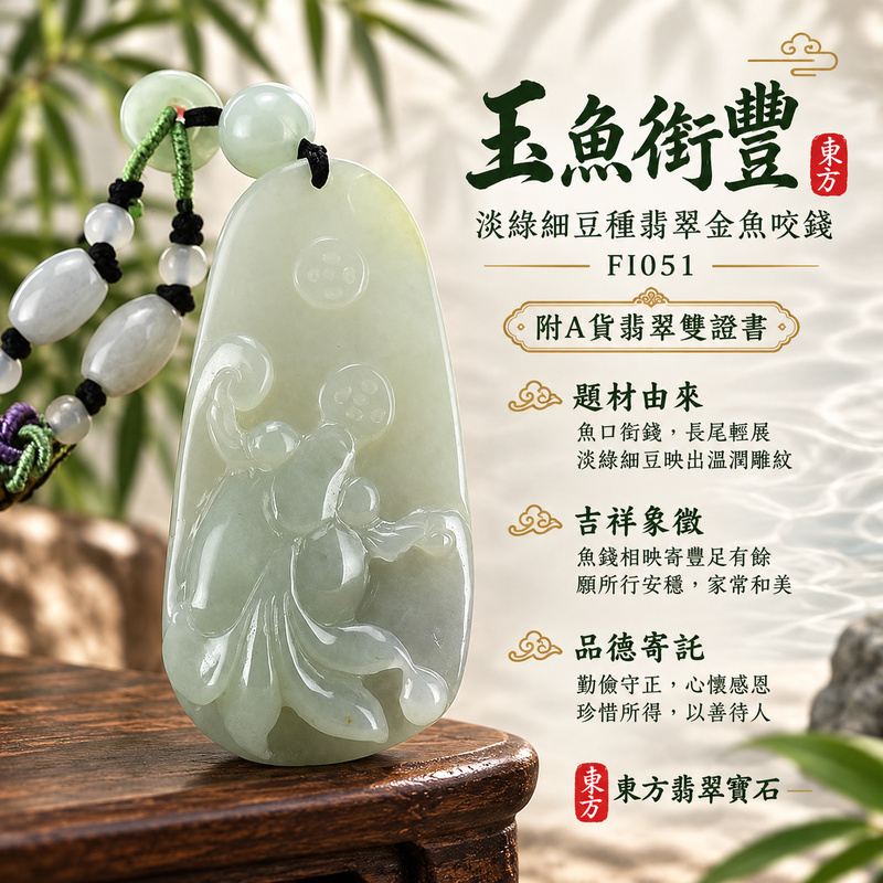 已售出可訂做|翡翠魚項鍊玉珮|年年有餘・富足圓滿・吉祥順遂|天然A貨翡翠・緬甸玉・細豆種・淡綠|金魚咬錢、金玉滿堂|魚玉珮・魚玉墜・魚吊墜・魚項鍊|FI051|客製化訂做魚玉珮、魚玉墜、魚吊墜、魚項鍊|附A貨翡翠雙證書 已售出可訂做|翡翠魚項鍊玉珮|年年有餘・富足圓滿・吉祥順遂|天然A貨翡翠・緬甸玉・細豆種・淡綠|金魚咬錢、金玉滿堂|魚玉珮・魚玉墜・魚吊墜・魚項鍊|FI051|客製化訂做魚玉珮、魚玉墜、魚吊墜、魚項鍊|附A貨翡翠雙證書