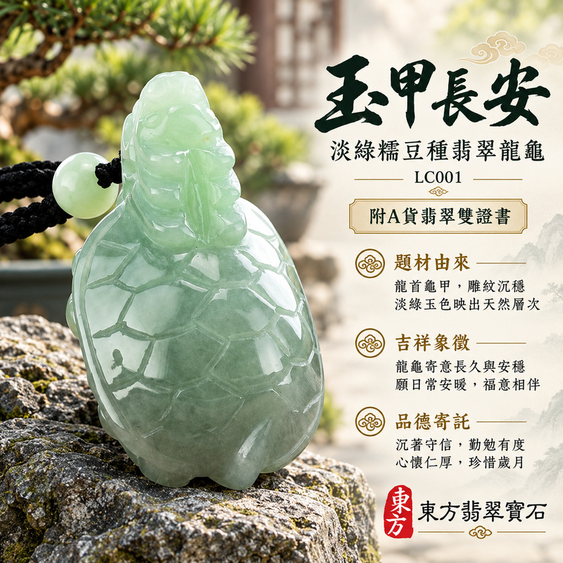 翡翠龍龜項鍊玉珮|龍龜呈祥・穩健安泰・福壽綿長|天然A貨翡翠・緬甸玉・糯豆種・淡綠|長壽龍龜|龍龜玉珮・龍龜玉墜・龍龜吊墜・龍龜項鍊|LC001|客製化訂做龍龜玉珮、龍龜玉墜、龍龜吊墜、龍龜項鍊|附A貨翡翠雙證書 翡翠龍龜項鍊玉珮|龍龜呈祥・穩健安泰・福壽綿長|天然A貨翡翠・緬甸玉・糯豆種・淡綠|長壽龍龜|龍龜玉珮・龍龜玉墜・龍龜吊墜・龍龜項鍊|LC001|客製化訂做龍龜玉珮、龍龜玉墜、龍龜吊墜、龍龜項鍊|附A貨翡翠雙證書