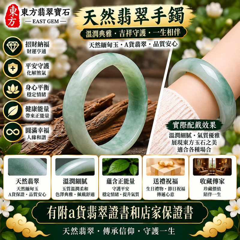 【A貨淺綠色豆種翡翠手鐲|天然緬甸玉翡翠玉鐲、淺綠色豆種圓鐲19.5、些微透光、翠色柔和清雅、天然晶體質感、玉質樸實溫潤、平安圓滿、吉祥納福】天然豆種翡翠玉鐲手鐲,淺綠色色澤清新淡雅、自然柔和,豆種保有天然翡翠樸實自然的晶體質感,玉質溫潤並帶些微透光感,整體呈現天然緬甸翡翠清雅含蓄、古典樸實且自然耐看的玉石特色,經典圓鐲造型簡約大方、線條圓潤,傳統寓意平安圓滿、吉祥納福、順心如意、幸福美滿、福氣常伴、福運綿延,適合日常配戴、自用收藏與祝福贈禮;圓鐲19.5,WG028,可客製化訂做各種緬甸玉手鐲、翡翠玉鐲,附A貨翡翠雙證書2 【A貨淺綠色豆種翡翠手鐲|天然緬甸玉翡翠玉鐲、淺綠色豆種圓鐲19.5、些微透光、翠色柔和清雅、天然晶體質感、玉質樸實溫潤、平安圓滿、吉祥納福】天然豆種翡翠玉鐲手鐲,淺綠色色澤清新淡雅、自然柔和,豆種保有天然翡翠樸實自然的晶體質感,玉質溫潤並帶些微透光感,整體呈現天然緬甸翡翠清雅含蓄、古典樸實且自然耐看的玉石特色,經典圓鐲造型簡約大方、線條圓潤,傳統寓意平安圓滿、吉祥納福、順心如意、幸福美滿、福氣常伴、福運綿延,適合日常配戴、自用收藏與祝福贈禮;圓鐲19.5,WG028,可客製化訂做各種緬甸玉手鐲、翡翠玉鐲,附A貨翡翠雙證書2