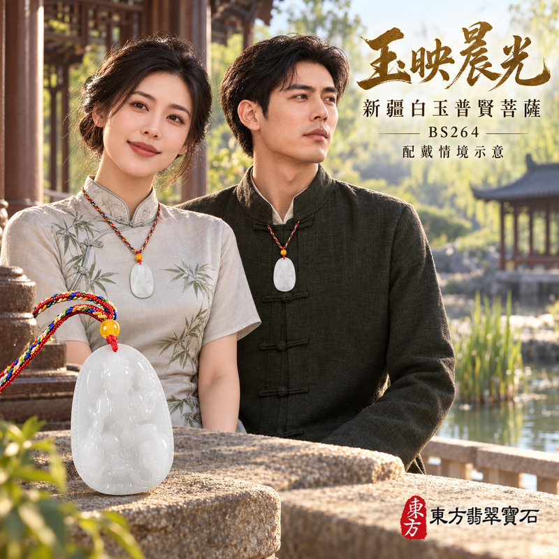 新疆白玉普賢菩薩項鍊玉珮|實踐願行・穩健精進・圓滿順遂・平安吉祥|新疆白玉普賢菩薩|遍吉菩薩|普賢菩薩玉珮・普賢菩薩玉墜・普賢菩薩吊墜・普賢菩薩項鍊|BS264|男女玉石項鍊・送禮收藏|客製化訂做普賢菩薩玉珮、普賢菩薩玉墜、普賢菩薩吊墜、普賢菩薩項鍊|附東方翡翠寶石保證卡・東方翡翠寶石 新疆白玉普賢菩薩項鍊玉珮|實踐願行・穩健精進・圓滿順遂・平安吉祥|新疆白玉普賢菩薩|遍吉菩薩|普賢菩薩玉珮・普賢菩薩玉墜・普賢菩薩吊墜・普賢菩薩項鍊|BS264|男女玉石項鍊・送禮收藏|客製化訂做普賢菩薩玉珮、普賢菩薩玉墜、普賢菩薩吊墜、普賢菩薩項鍊|附東方翡翠寶石保證卡・東方翡翠寶石