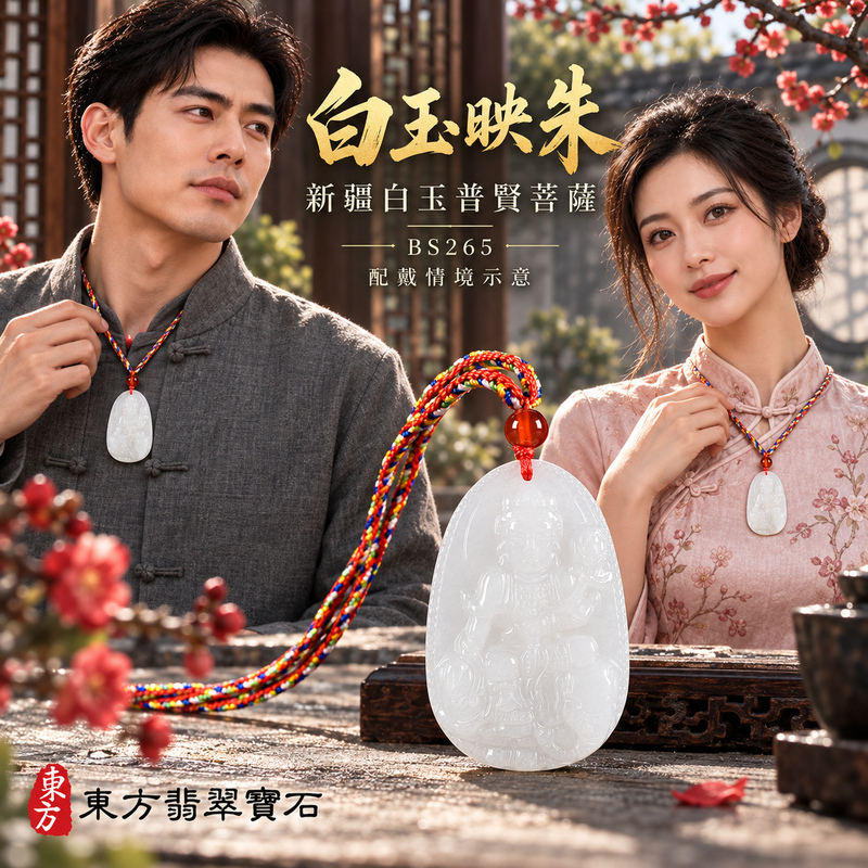 新疆白玉普賢菩薩項鍊玉珮|實踐願行・穩健精進・圓滿順遂・平安吉祥|新疆白玉普賢菩薩|遍吉菩薩|普賢菩薩玉珮・普賢菩薩玉墜・普賢菩薩吊墜・普賢菩薩項鍊|BS265|男女玉石項鍊・送禮收藏|客製化訂做普賢菩薩玉珮、普賢菩薩玉墜、普賢菩薩吊墜、普賢菩薩項鍊|附東方翡翠寶石保證卡・東方翡翠寶石 新疆白玉普賢菩薩項鍊玉珮|實踐願行・穩健精進・圓滿順遂・平安吉祥|新疆白玉普賢菩薩|遍吉菩薩|普賢菩薩玉珮・普賢菩薩玉墜・普賢菩薩吊墜・普賢菩薩項鍊|BS265|男女玉石項鍊・送禮收藏|客製化訂做普賢菩薩玉珮、普賢菩薩玉墜、普賢菩薩吊墜、普賢菩薩項鍊|附東方翡翠寶石保證卡・東方翡翠寶石
