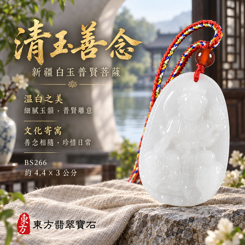 新疆白玉普賢菩薩項鍊玉珮|實踐願行・穩健精進・圓滿順遂・平安吉祥|新疆白玉普賢菩薩|遍吉菩薩|普賢菩薩玉珮・普賢菩薩玉墜・普賢菩薩吊墜・普賢菩薩項鍊|BS266|男女玉石項鍊・送禮收藏|客製化訂做普賢菩薩玉珮、普賢菩薩玉墜、普賢菩薩吊墜、普賢菩薩項鍊|附東方翡翠寶石保證卡・東方翡翠寶石 新疆白玉普賢菩薩項鍊玉珮|實踐願行・穩健精進・圓滿順遂・平安吉祥|新疆白玉普賢菩薩|遍吉菩薩|普賢菩薩玉珮・普賢菩薩玉墜・普賢菩薩吊墜・普賢菩薩項鍊|BS266|男女玉石項鍊・送禮收藏|客製化訂做普賢菩薩玉珮、普賢菩薩玉墜、普賢菩薩吊墜、普賢菩薩項鍊|附東方翡翠寶石保證卡・東方翡翠寶石
