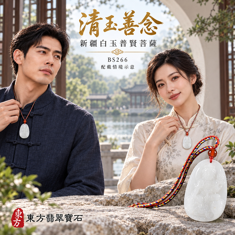 新疆白玉普賢菩薩項鍊玉珮|實踐願行・穩健精進・圓滿順遂・平安吉祥|新疆白玉普賢菩薩|遍吉菩薩|普賢菩薩玉珮・普賢菩薩玉墜・普賢菩薩吊墜・普賢菩薩項鍊|BS266|男女玉石項鍊・送禮收藏|客製化訂做普賢菩薩玉珮、普賢菩薩玉墜、普賢菩薩吊墜、普賢菩薩項鍊|附東方翡翠寶石保證卡・東方翡翠寶石 新疆白玉普賢菩薩項鍊玉珮|實踐願行・穩健精進・圓滿順遂・平安吉祥|新疆白玉普賢菩薩|遍吉菩薩|普賢菩薩玉珮・普賢菩薩玉墜・普賢菩薩吊墜・普賢菩薩項鍊|BS266|男女玉石項鍊・送禮收藏|客製化訂做普賢菩薩玉珮、普賢菩薩玉墜、普賢菩薩吊墜、普賢菩薩項鍊|附東方翡翠寶石保證卡・東方翡翠寶石