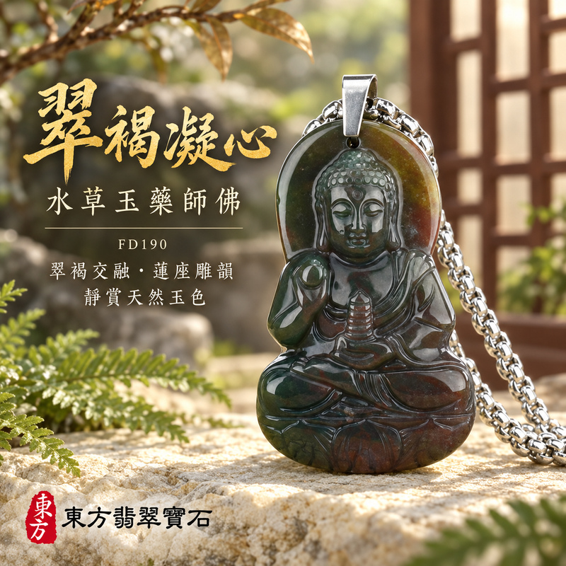 水草玉藥師佛項鍊玉珮|光明安定・慈悲關懷・善願精進・平安吉祥|水草玉藥師佛|藥師佛|藥師佛玉珮・藥師佛玉墜・藥師佛吊墜・藥師佛項鍊|FD190|男女玉石項鍊・送禮收藏|客製化訂做藥師佛玉珮、藥師佛玉墜、藥師佛吊墜、藥師佛項鍊|附東方翡翠寶石保證卡・東方翡翠寶石 水草玉藥師佛項鍊玉珮|光明安定・慈悲關懷・善願精進・平安吉祥|水草玉藥師佛|藥師佛|藥師佛玉珮・藥師佛玉墜・藥師佛吊墜・藥師佛項鍊|FD190|男女玉石項鍊・送禮收藏|客製化訂做藥師佛玉珮、藥師佛玉墜、藥師佛吊墜、藥師佛項鍊|附東方翡翠寶石保證卡・東方翡翠寶石