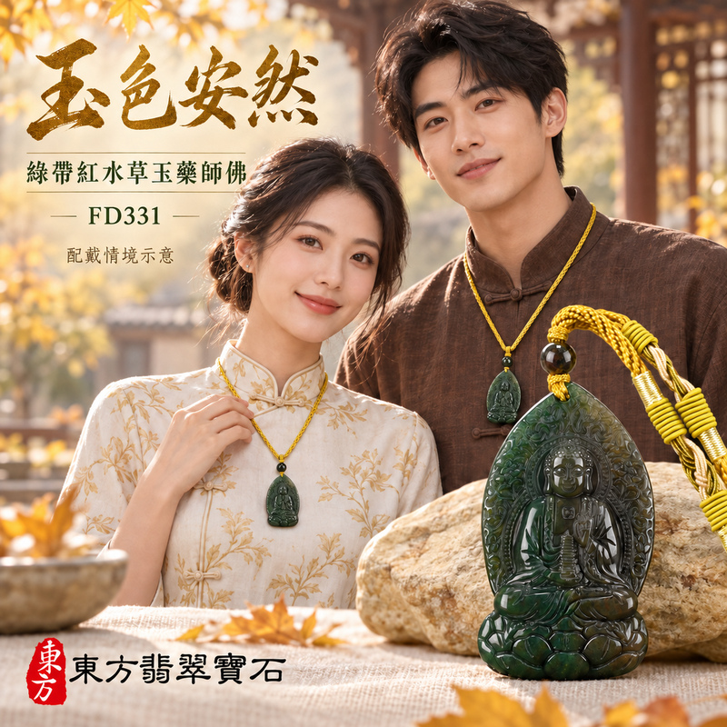 水草玉藥師佛項鍊玉珮|光明安定・慈悲關懷・善願精進・平安吉祥|綠帶紅水草玉藥師佛|藥師如來|藥師佛玉珮・藥師佛玉墜・藥師佛吊墜・藥師佛項鍊|FD331|男女玉石項鍊・送禮收藏|客製化訂做藥師佛玉珮、藥師佛玉墜、藥師佛吊墜、藥師佛項鍊|附東方翡翠寶石保證卡・東方翡翠寶石 水草玉藥師佛項鍊玉珮|光明安定・慈悲關懷・善願精進・平安吉祥|綠帶紅水草玉藥師佛|藥師如來|藥師佛玉珮・藥師佛玉墜・藥師佛吊墜・藥師佛項鍊|FD331|男女玉石項鍊・送禮收藏|客製化訂做藥師佛玉珮、藥師佛玉墜、藥師佛吊墜、藥師佛項鍊|附東方翡翠寶石保證卡・東方翡翠寶石