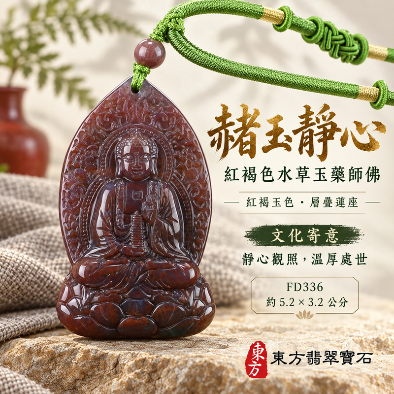 水草玉藥師佛項鍊玉珮|光明安定・慈悲關懷・善願精進・平安吉祥|紅褐色水草玉藥師佛|藥師如來|藥師佛玉珮・藥師佛玉墜・藥師佛吊墜・藥師佛項鍊|FD336|男女玉石項鍊・送禮收藏|客製化訂做藥師佛玉珮、藥師佛玉墜、藥師佛吊墜、藥師佛項鍊|附東方翡翠寶石保證卡・東方翡翠寶石 水草玉藥師佛項鍊玉珮|光明安定・慈悲關懷・善願精進・平安吉祥|紅褐色水草玉藥師佛|藥師如來|藥師佛玉珮・藥師佛玉墜・藥師佛吊墜・藥師佛項鍊|FD336|男女玉石項鍊・送禮收藏|客製化訂做藥師佛玉珮、藥師佛玉墜、藥師佛吊墜、藥師佛項鍊|附東方翡翠寶石保證卡・東方翡翠寶石