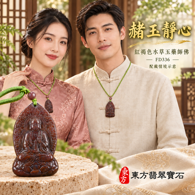 水草玉藥師佛項鍊玉珮|光明安定・慈悲關懷・善願精進・平安吉祥|紅褐色水草玉藥師佛|藥師如來|藥師佛玉珮・藥師佛玉墜・藥師佛吊墜・藥師佛項鍊|FD336|男女玉石項鍊・送禮收藏|客製化訂做藥師佛玉珮、藥師佛玉墜、藥師佛吊墜、藥師佛項鍊|附東方翡翠寶石保證卡・東方翡翠寶石 水草玉藥師佛項鍊玉珮|光明安定・慈悲關懷・善願精進・平安吉祥|紅褐色水草玉藥師佛|藥師如來|藥師佛玉珮・藥師佛玉墜・藥師佛吊墜・藥師佛項鍊|FD336|男女玉石項鍊・送禮收藏|客製化訂做藥師佛玉珮、藥師佛玉墜、藥師佛吊墜、藥師佛項鍊|附東方翡翠寶石保證卡・東方翡翠寶石