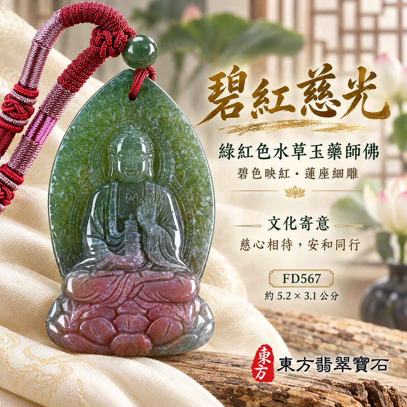 水草玉藥師佛項鍊玉珮|光明安定・慈悲關懷・善願精進・平安吉祥|綠色帶紅色水草玉藥師佛|藥師如來|藥師佛玉珮・藥師佛玉墜・藥師佛吊墜・藥師佛項鍊|FD567|男女玉石項鍊・送禮收藏|客製化訂做藥師佛玉珮、藥師佛玉墜、藥師佛吊墜、藥師佛項鍊|附東方翡翠寶石保證卡・東方翡翠寶石 水草玉藥師佛項鍊玉珮|光明安定・慈悲關懷・善願精進・平安吉祥|綠色帶紅色水草玉藥師佛|藥師如來|藥師佛玉珮・藥師佛玉墜・藥師佛吊墜・藥師佛項鍊|FD567|男女玉石項鍊・送禮收藏|客製化訂做藥師佛玉珮、藥師佛玉墜、藥師佛吊墜、藥師佛項鍊|附東方翡翠寶石保證卡・東方翡翠寶石