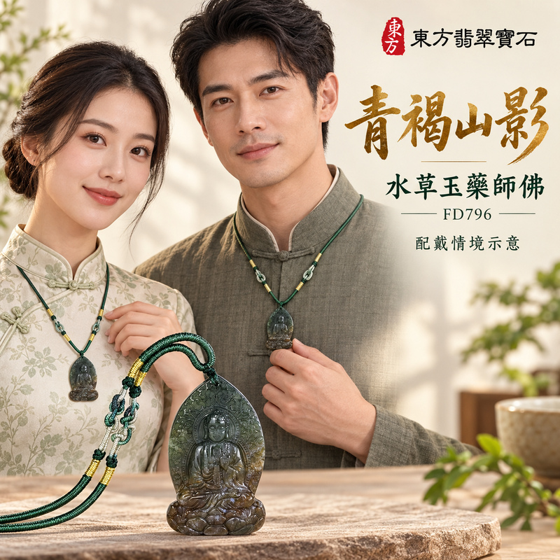水草玉藥師佛項鍊玉珮|光明安定・慈悲關懷・善願精進・平安吉祥|水草玉藥師佛|藥師如來|藥師佛玉珮・藥師佛玉墜・藥師佛吊墜・藥師佛項鍊|FD796|男女玉石項鍊・送禮收藏|客製化訂做藥師佛玉珮、藥師佛玉墜、藥師佛吊墜、藥師佛項鍊|附東方翡翠寶石保證卡・東方翡翠寶石 水草玉藥師佛項鍊玉珮|光明安定・慈悲關懷・善願精進・平安吉祥|水草玉藥師佛|藥師如來|藥師佛玉珮・藥師佛玉墜・藥師佛吊墜・藥師佛項鍊|FD796|男女玉石項鍊・送禮收藏|客製化訂做藥師佛玉珮、藥師佛玉墜、藥師佛吊墜、藥師佛項鍊|附東方翡翠寶石保證卡・東方翡翠寶石