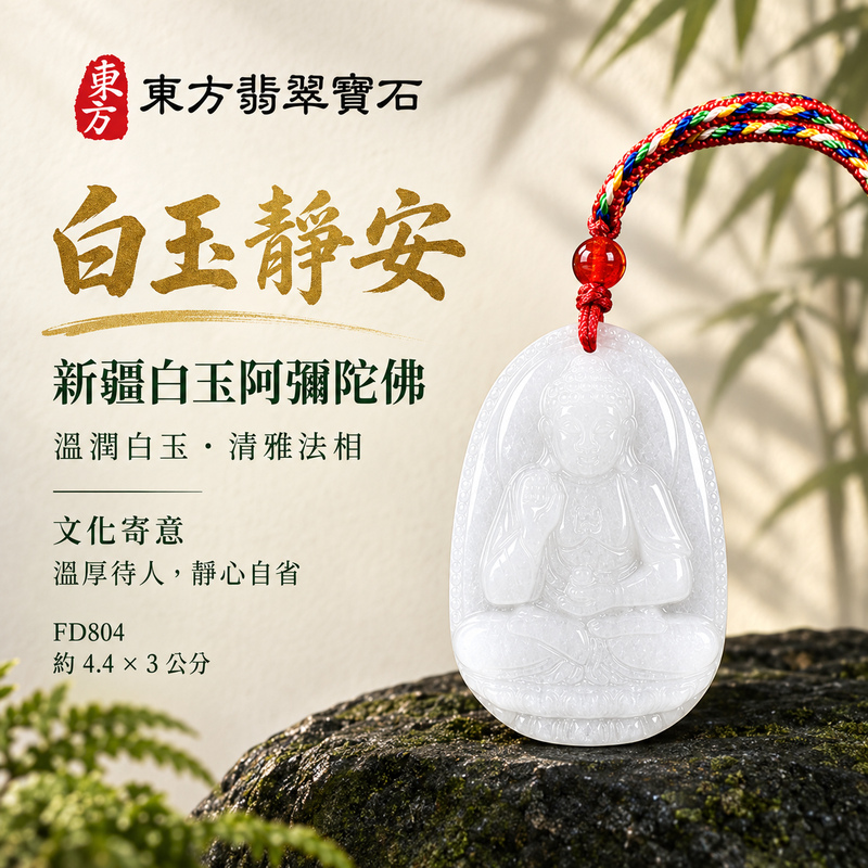 新疆白玉阿彌陀佛項鍊玉珮|慈悲接引・光明清淨・安定自在・平安吉祥|新疆白玉阿彌陀佛|阿彌陀佛|阿彌陀佛玉珮・阿彌陀佛玉墜・阿彌陀佛吊墜・阿彌陀佛項鍊|FD804|男女玉石項鍊・送禮收藏|客製化訂做阿彌陀佛玉珮、阿彌陀佛玉墜、阿彌陀佛吊墜、阿彌陀佛項鍊|附東方翡翠寶石保證卡・東方翡翠寶石 新疆白玉阿彌陀佛項鍊玉珮|慈悲接引・光明清淨・安定自在・平安吉祥|新疆白玉阿彌陀佛|阿彌陀佛|阿彌陀佛玉珮・阿彌陀佛玉墜・阿彌陀佛吊墜・阿彌陀佛項鍊|FD804|男女玉石項鍊・送禮收藏|客製化訂做阿彌陀佛玉珮、阿彌陀佛玉墜、阿彌陀佛吊墜、阿彌陀佛項鍊|附東方翡翠寶石保證卡・東方翡翠寶石
