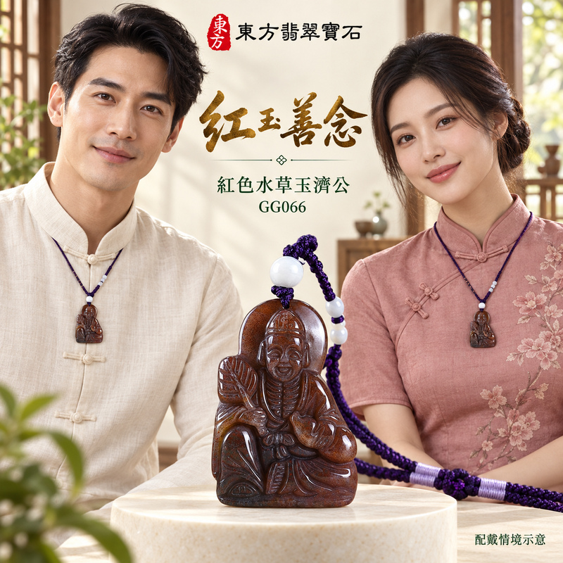 水草玉濟公項鍊玉珮|扶危濟困・自在豁達・慈悲行善・吉祥相隨|紅色水草玉濟公|濟公|濟公玉珮・濟公玉墜・濟公吊墜・濟公項鍊|GG066|男女玉石項鍊・送禮收藏|客製化訂做濟公玉珮、濟公玉墜、濟公吊墜、濟公項鍊|附東方翡翠寶石保證卡・東方翡翠寶石 水草玉濟公項鍊玉珮|扶危濟困・自在豁達・慈悲行善・吉祥相隨|紅色水草玉濟公|濟公|濟公玉珮・濟公玉墜・濟公吊墜・濟公項鍊|GG066|男女玉石項鍊・送禮收藏|客製化訂做濟公玉珮、濟公玉墜、濟公吊墜、濟公項鍊|附東方翡翠寶石保證卡・東方翡翠寶石