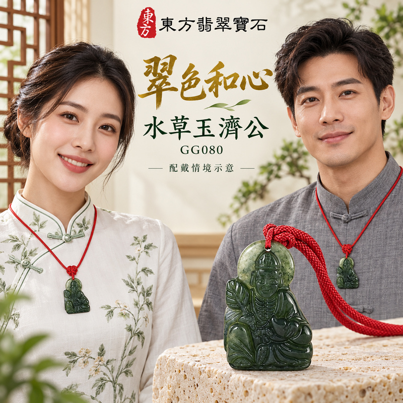 水草玉濟公項鍊玉珮|扶危濟困・自在豁達・慈悲行善・吉祥相隨|水草玉濟公|濟公|濟公玉珮・濟公玉墜・濟公吊墜・濟公項鍊|GG080|男女玉石項鍊・送禮收藏|客製化訂做濟公玉珮、濟公玉墜、濟公吊墜、濟公項鍊|附東方翡翠寶石保證卡・東方翡翠寶石 水草玉濟公項鍊玉珮|扶危濟困・自在豁達・慈悲行善・吉祥相隨|水草玉濟公|濟公|濟公玉珮・濟公玉墜・濟公吊墜・濟公項鍊|GG080|男女玉石項鍊・送禮收藏|客製化訂做濟公玉珮、濟公玉墜、濟公吊墜、濟公項鍊|附東方翡翠寶石保證卡・東方翡翠寶石