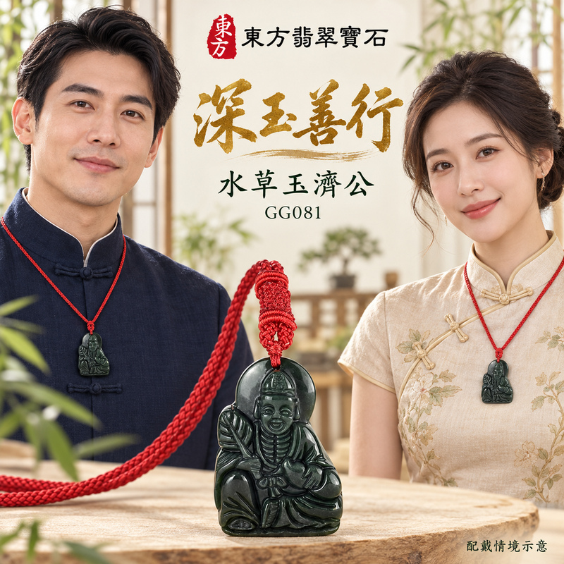 水草玉濟公項鍊玉珮|扶危濟困・自在豁達・慈悲行善・吉祥相隨|水草玉濟公|濟公|濟公玉珮・濟公玉墜・濟公吊墜・濟公項鍊|GG081|男女玉石項鍊・送禮收藏|客製化訂做濟公玉珮、濟公玉墜、濟公吊墜、濟公項鍊|附東方翡翠寶石保證卡・東方翡翠寶石 水草玉濟公項鍊玉珮|扶危濟困・自在豁達・慈悲行善・吉祥相隨|水草玉濟公|濟公|濟公玉珮・濟公玉墜・濟公吊墜・濟公項鍊|GG081|男女玉石項鍊・送禮收藏|客製化訂做濟公玉珮、濟公玉墜、濟公吊墜、濟公項鍊|附東方翡翠寶石保證卡・東方翡翠寶石