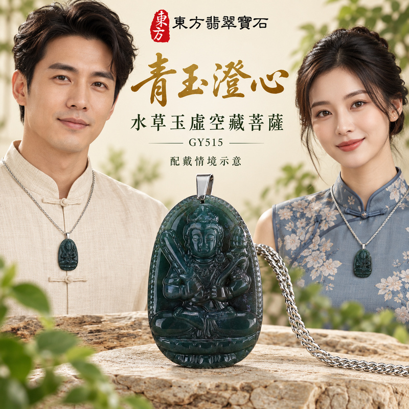 水草玉虛空藏菩薩項鍊玉珮|智慧廣大・福德圓滿・勤學精進・安定守護|水草玉虛空藏菩薩|虛空藏菩薩|虛空藏菩薩玉珮・虛空藏菩薩玉墜・虛空藏菩薩吊墜・虛空藏菩薩項鍊|GY515|男女玉石項鍊・送禮收藏|客製化訂做虛空藏菩薩玉珮、虛空藏菩薩玉墜、虛空藏菩薩吊墜、虛空藏菩薩項鍊|附東方翡翠寶石保證卡・東方翡翠寶石 水草玉虛空藏菩薩項鍊玉珮|智慧廣大・福德圓滿・勤學精進・安定守護|水草玉虛空藏菩薩|虛空藏菩薩|虛空藏菩薩玉珮・虛空藏菩薩玉墜・虛空藏菩薩吊墜・虛空藏菩薩項鍊|GY515|男女玉石項鍊・送禮收藏|客製化訂做虛空藏菩薩玉珮、虛空藏菩薩玉墜、虛空藏菩薩吊墜、虛空藏菩薩項鍊|附東方翡翠寶石保證卡・東方翡翠寶石