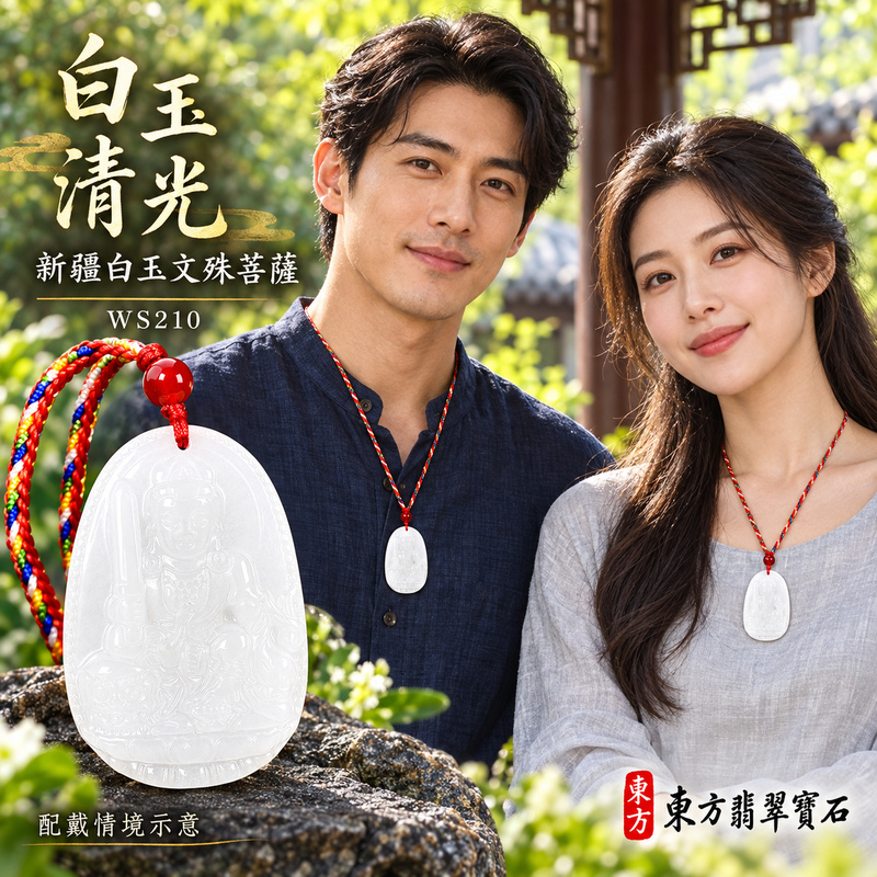 新疆白玉文殊菩薩項鍊玉珮|智慧圓明・明辨通達・學業精進・前程順遂|新疆白玉文殊菩薩|文殊菩薩|文殊菩薩玉珮・文殊菩薩玉墜・文殊菩薩吊墜・文殊菩薩項鍊|WS210|男女玉石項鍊・送禮收藏|客製化訂做文殊菩薩玉珮、文殊菩薩玉墜、文殊菩薩吊墜、文殊菩薩項鍊|附東方翡翠寶石保證卡・東方翡翠寶石 新疆白玉文殊菩薩項鍊玉珮|智慧圓明・明辨通達・學業精進・前程順遂|新疆白玉文殊菩薩|文殊菩薩|文殊菩薩玉珮・文殊菩薩玉墜・文殊菩薩吊墜・文殊菩薩項鍊|WS210|男女玉石項鍊・送禮收藏|客製化訂做文殊菩薩玉珮、文殊菩薩玉墜、文殊菩薩吊墜、文殊菩薩項鍊|附東方翡翠寶石保證卡・東方翡翠寶石