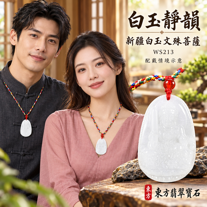 新疆白玉文殊菩薩項鍊玉珮|智慧圓明・明辨通達・學業精進・前程順遂|新疆白玉文殊菩薩|文殊菩薩|文殊菩薩玉珮・文殊菩薩玉墜・文殊菩薩吊墜・文殊菩薩項鍊|WS213|男女玉石項鍊・送禮收藏|客製化訂做文殊菩薩玉珮、文殊菩薩玉墜、文殊菩薩吊墜、文殊菩薩項鍊|附東方翡翠寶石保證卡・東方翡翠寶石 新疆白玉文殊菩薩項鍊玉珮|智慧圓明・明辨通達・學業精進・前程順遂|新疆白玉文殊菩薩|文殊菩薩|文殊菩薩玉珮・文殊菩薩玉墜・文殊菩薩吊墜・文殊菩薩項鍊|WS213|男女玉石項鍊・送禮收藏|客製化訂做文殊菩薩玉珮、文殊菩薩玉墜、文殊菩薩吊墜、文殊菩薩項鍊|附東方翡翠寶石保證卡・東方翡翠寶石