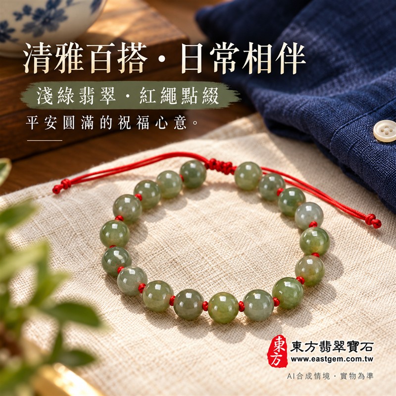 天然A貨糯種翡翠手鍊 糯種緬甸玉手珠 淺綠色翡翠圓珠 溫潤糯感 柔和玉色 紅繩結珠 清雅百搭 珠徑約7.4mm 20顆珠 平安圓滿 福氣相伴 和諧順遂的吉祥寓意 男女皆宜 自用送禮 客製化設計翡翠珠串 翡翠珠子 緬甸玉手鍊 緬甸玉珠串 緬甸玉手珠 附A貨翡翠雙證書 東方翡翠寶石 OJK041-4 天然A貨糯種翡翠手鍊 糯種緬甸玉手珠 淺綠色翡翠圓珠 溫潤糯感 柔和玉色 紅繩結珠 清雅百搭 珠徑約7.4mm 20顆珠 平安圓滿 福氣相伴 和諧順遂的吉祥寓意 男女皆宜 自用送禮 客製化設計翡翠珠串 翡翠珠子 緬甸玉手鍊 緬甸玉珠串 緬甸玉手珠 附A貨翡翠雙證書 東方翡翠寶石 OJK041-4