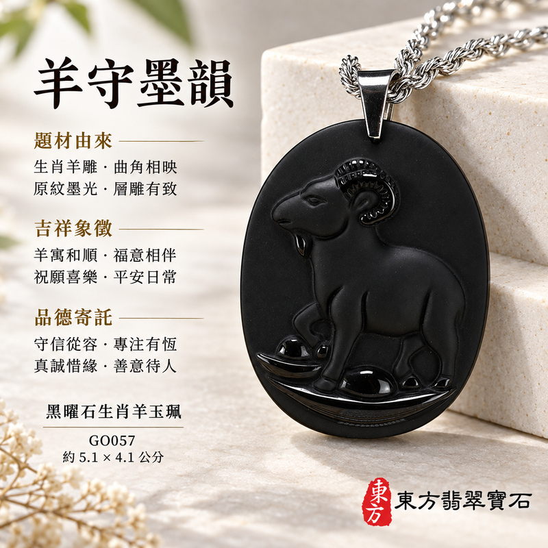 黑曜石羊項鍊玉珮|吉祥納福・和順相伴|全黑黑曜石羊|黑曜石羊玉珮・黑曜石羊玉墜・黑曜石羊吊墜|GO057|日常配戴・送禮收藏|客製化訂做黑曜石羊項鍊玉珮、玉墜、吊墜|附東方翡翠寶石保證卡|東方翡翠寶石 黑曜石羊項鍊玉珮|吉祥納福・和順相伴|全黑黑曜石羊|黑曜石羊玉珮・黑曜石羊玉墜・黑曜石羊吊墜|GO057|日常配戴・送禮收藏|客製化訂做黑曜石羊項鍊玉珮、玉墜、吊墜|附東方翡翠寶石保證卡|東方翡翠寶石