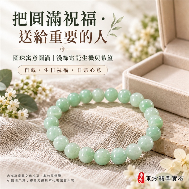 【平安圓滿・淺綠迎福・溫潤相伴】糯種翡翠手鍊/糯種緬甸玉手鍊/翡翠圓珠手珠|柔和淺綠色・糯潤朦朧質感・圓珠寓意圓滿和合・綠意寄託生機與希望|珠徑約7.8mm・22顆珠・款號ONG031|清雅細緻・日常百搭・男女皆宜・通勤休閒穿搭・自戴珍藏・生日贈禮・紀念日心意・平安祝福禮物|附A貨翡翠雙證書|可洽詢客製化翡翠珠串、翡翠珠子、翡翠手鍊、緬甸玉手鍊、緬甸玉珠串、緬甸玉珠子、緬甸玉手珠設計與手圍尺寸調整-5 【平安圓滿・淺綠迎福・溫潤相伴】糯種翡翠手鍊/糯種緬甸玉手鍊/翡翠圓珠手珠|柔和淺綠色・糯潤朦朧質感・圓珠寓意圓滿和合・綠意寄託生機與希望|珠徑約7.8mm・22顆珠・款號ONG031|清雅細緻・日常百搭・男女皆宜・通勤休閒穿搭・自戴珍藏・生日贈禮・紀念日心意・平安祝福禮物|附A貨翡翠雙證書|可洽詢客製化翡翠珠串、翡翠珠子、翡翠手鍊、緬甸玉手鍊、緬甸玉珠串、緬甸玉珠子、緬甸玉手珠設計與手圍尺寸調整-5