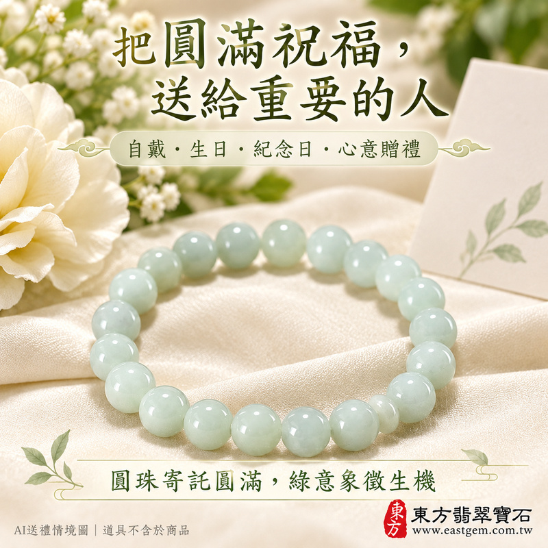 糯種淡綠翡翠手鍊 糯種緬甸玉珠串 約7.7mm圓珠 22顆珠 淡綠自然玉色 溫潤柔和糯感與細緻光澤 圓潤珠形寄託圓滿 平安順心與生生不息的吉祥祝福 ONG030 附A貨翡翠雙證書 男女日常配戴 清新雅緻玉石風格 生日紀念日與親友心意贈禮 可洽詢客製化翡翠珠串 翡翠珠子 緬甸玉手鍊 緬甸玉珠串及手圍調整-4 糯種淡綠翡翠手鍊 糯種緬甸玉珠串 約7.7mm圓珠 22顆珠 淡綠自然玉色 溫潤柔和糯感與細緻光澤 圓潤珠形寄託圓滿 平安順心與生生不息的吉祥祝福 ONG030 附A貨翡翠雙證書 男女日常配戴 清新雅緻玉石風格 生日紀念日與親友心意贈禮 可洽詢客製化翡翠珠串 翡翠珠子 緬甸玉手鍊 緬甸玉珠串及手圍調整-4