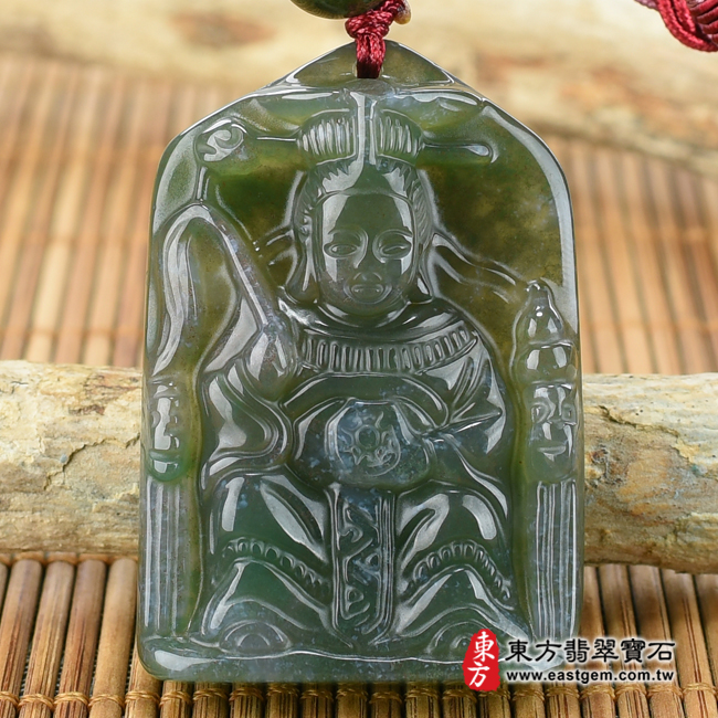 編號:QN036玉石神明玉珮商品實照