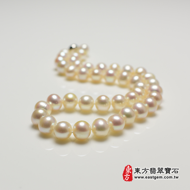 白珍珠項鍊(白珍珠珠子，珠徑約1mm，MWB004) 客製化設計各種白珍珠珠串、白珍珠珠子、白珍珠項鍊、白珍珠手珠。★附東方翡翠寶石保證卡-商品圖