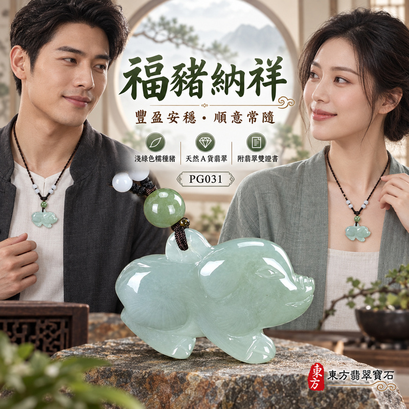 已售出可訂做|翡翠生肖豬項鍊玉珮|福氣圓滿・豐足安泰・家庭和樂・福運相隨・平安吉祥・萬事如意|天然A貨翡翠・緬甸玉・淺綠色・糯種|豬事如意|豬玉珮・豬玉墜・豬吊墜・翡翠豬牌・豬項鍊・緬甸玉項鍊・A貨翡翠項鍊|PG031|男女翡翠項鍊・送禮收藏|客製化訂做翡翠豬玉珮、翡翠豬玉墜、翡翠豬吊墜、翡翠豬項鍊|附A貨翡翠雙證書・東方翡翠寶石 已售出可訂做|翡翠生肖豬項鍊玉珮|福氣圓滿・豐足安泰・家庭和樂・福運相隨・平安吉祥・萬事如意|天然A貨翡翠・緬甸玉・淺綠色・糯種|豬事如意|豬玉珮・豬玉墜・豬吊墜・翡翠豬牌・豬項鍊・緬甸玉項鍊・A貨翡翠項鍊|PG031|男女翡翠項鍊・送禮收藏|客製化訂做翡翠豬玉珮、翡翠豬玉墜、翡翠豬吊墜、翡翠豬項鍊|附A貨翡翠雙證書・東方翡翠寶石